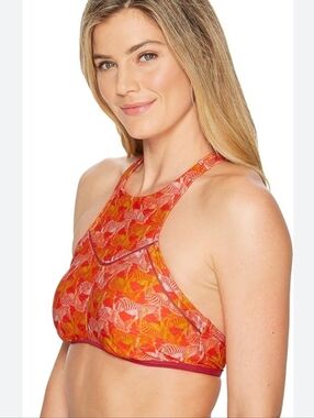 Prana Azra Carmine Pink Safari Boho High Neck Adjustable NWT S